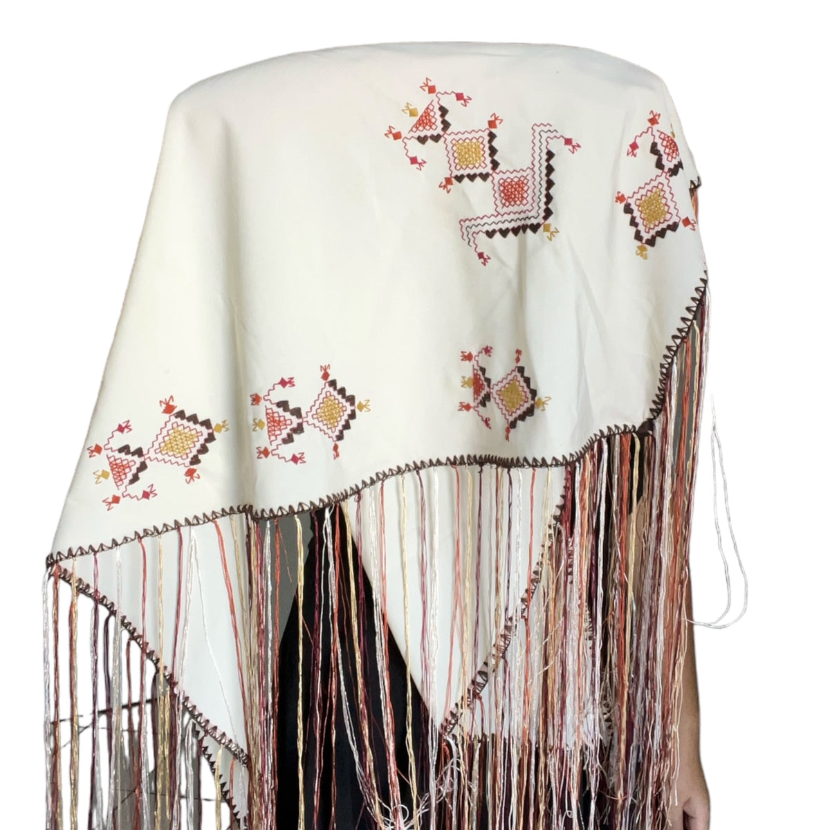 Foulard broderie berbère