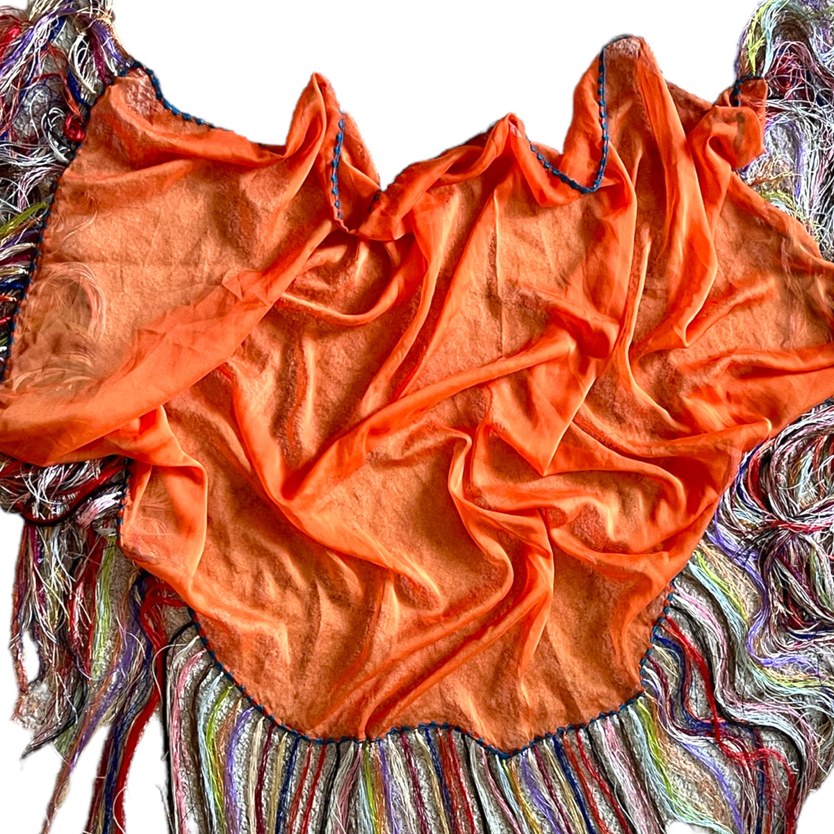 Foulard long orange