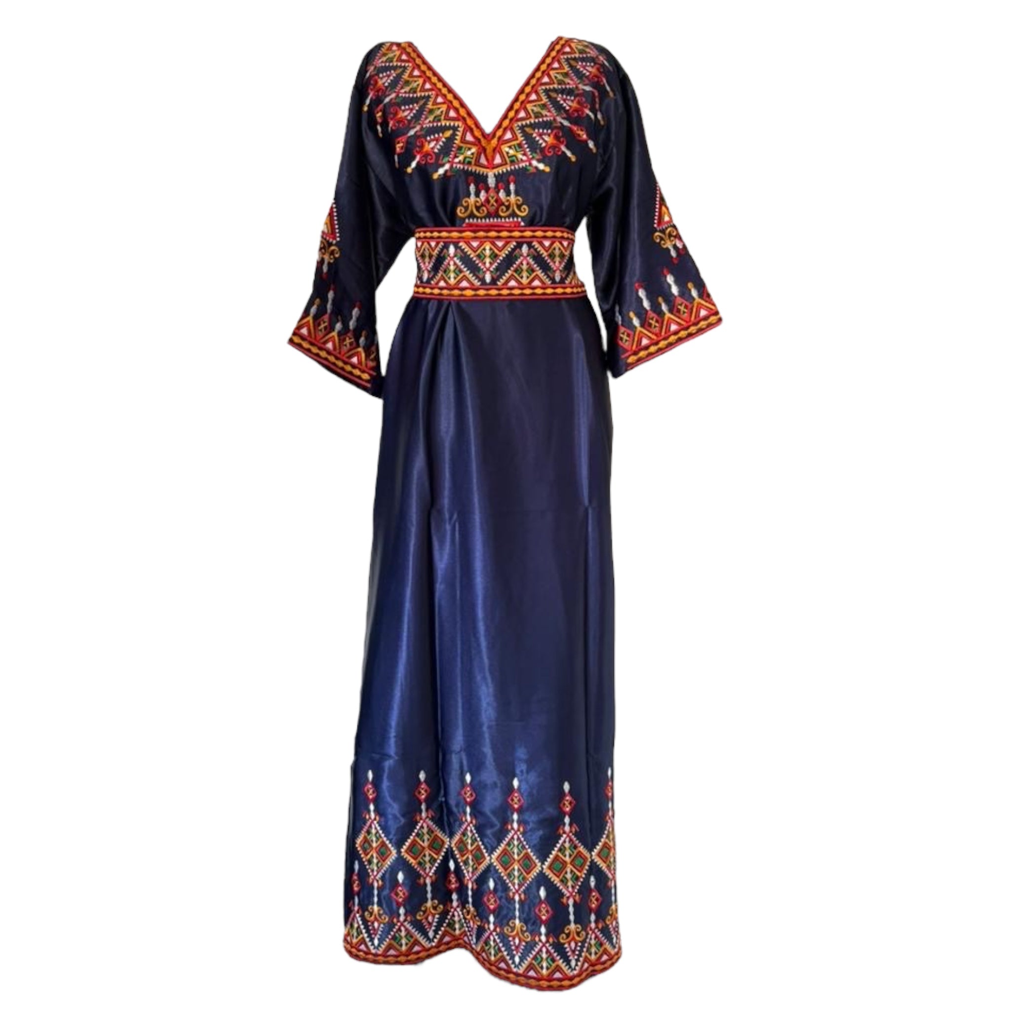 Robe broderie bleu - Robes Kabyles