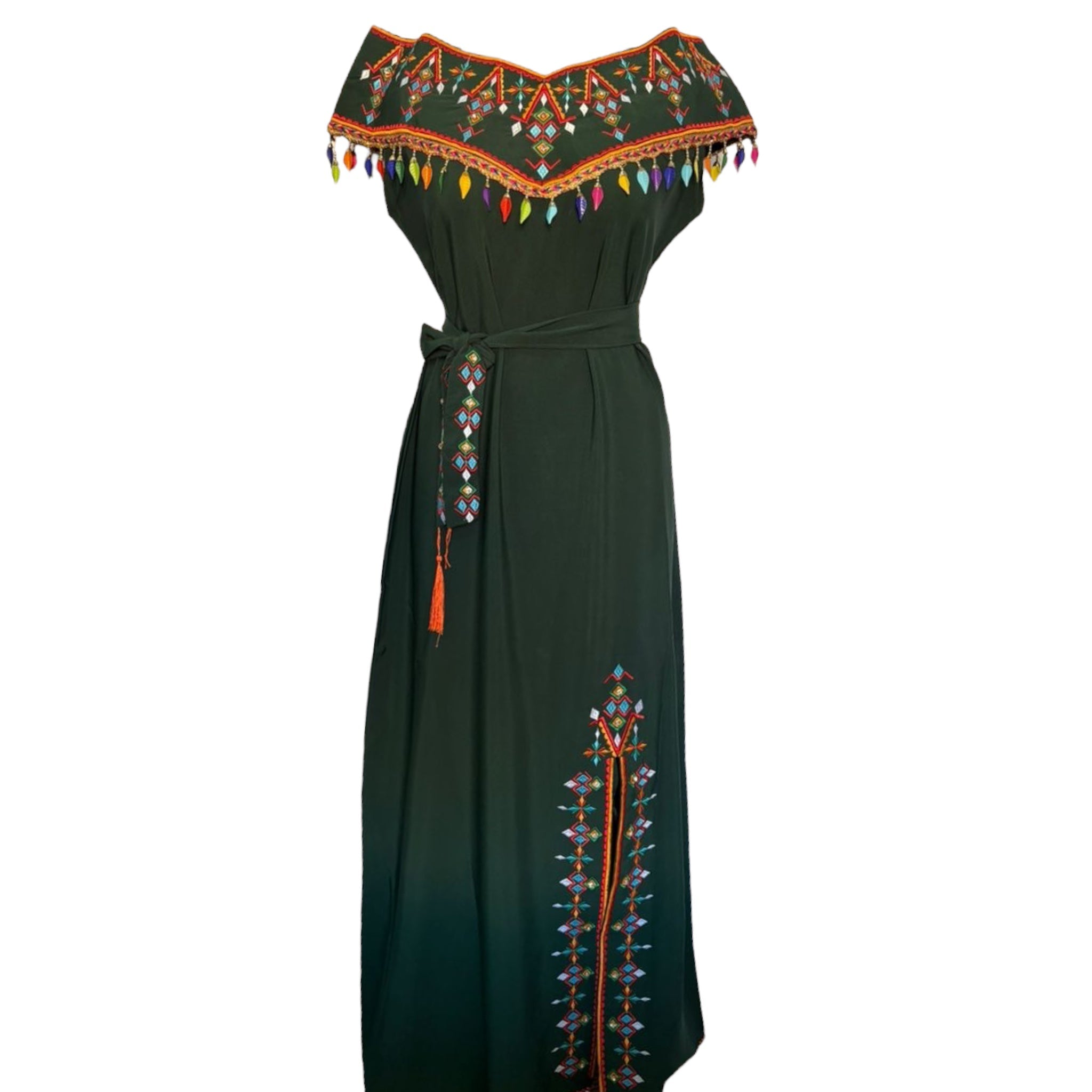 Robe verte broderie - Robes Kabyles