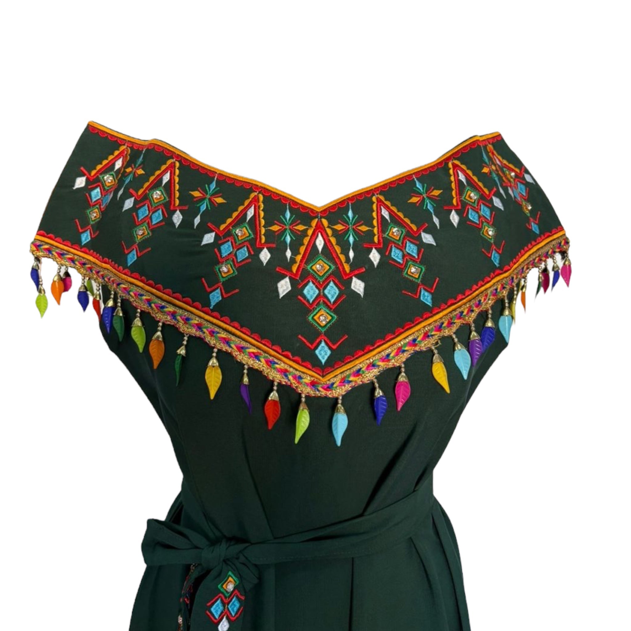 Robe verte broderie - Robes Kabyles